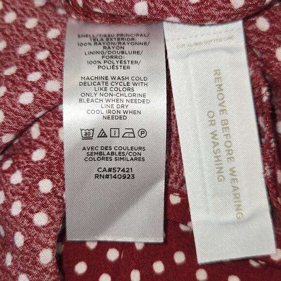 Loft Womens Size 16 Romper Flowy Wrap Tie Polka Dot Shorts Beach Vacation - Picture 15 of 16